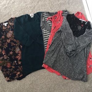 Fall / Winter Maternity Tops Lot